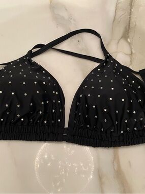 Target Black Bikini Top with Stud Accents